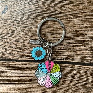 Coach Flower Keychain